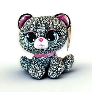 Gund P.Lushes Pets Khloe O'Bearci Plush Stuffed Animal Embroidered Tweed 7" NWT